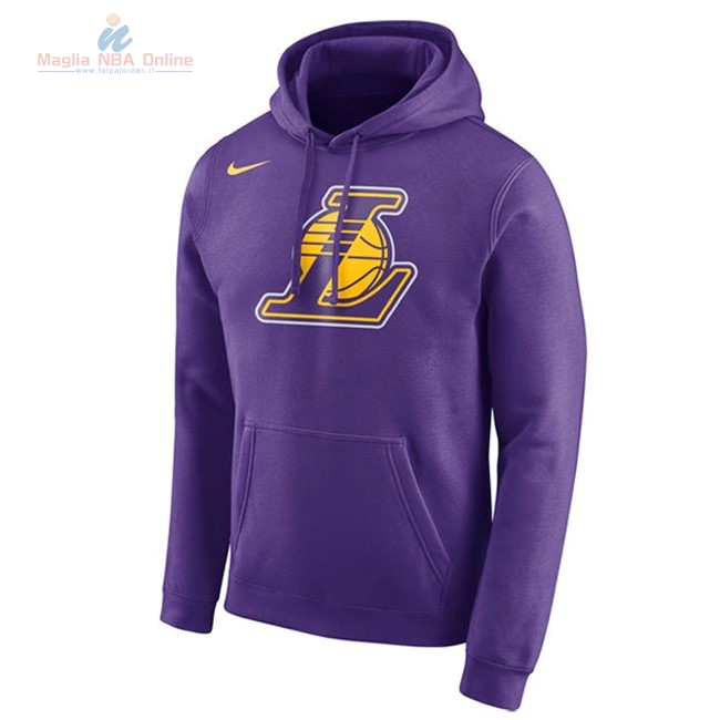 Acquista Felpe Con Cappuccio NBA Los Angeles Lakers Nike Pupura