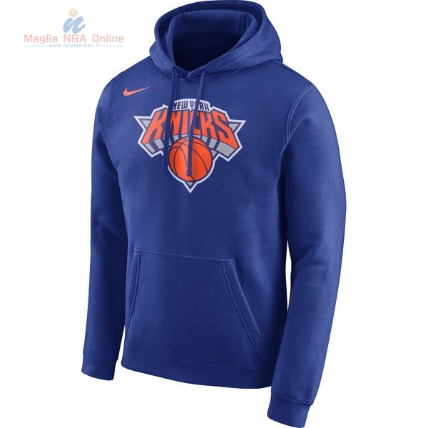 Acquista Felpe Con Cappuccio NBA New York Knicks Nike Blu