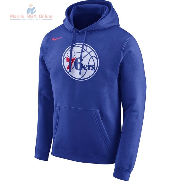 Acquista Felpe Con Cappuccio NBA Philadelphia Sixers Blu