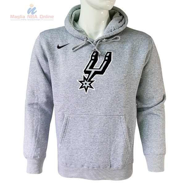 Acquista Felpe Con Cappuccio NBA San Antonio Spurs Nike Grigio