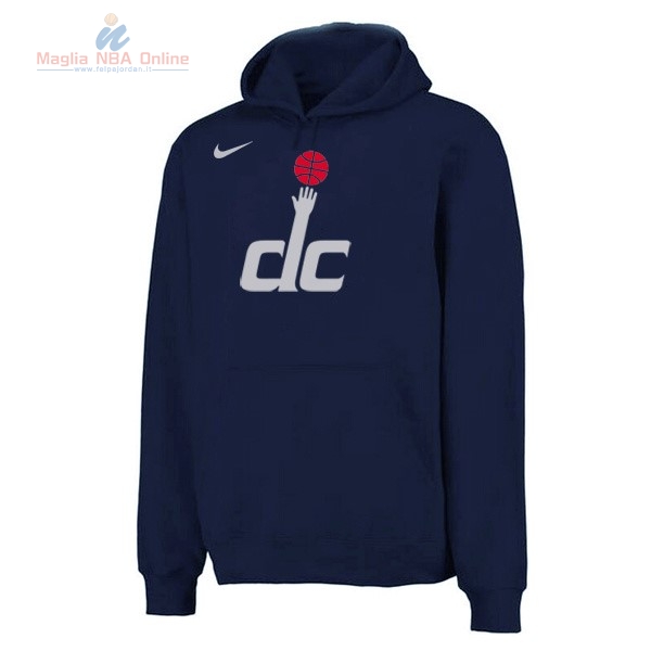 Acquista Felpe Con Cappuccio NBA Washington Wizards Blu