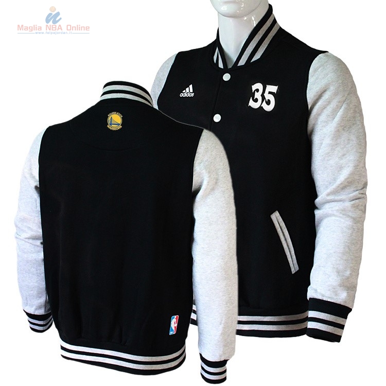 Acquista Giacca Di Lana NBA Golden State Warriors #35 Kevin Durant Nero