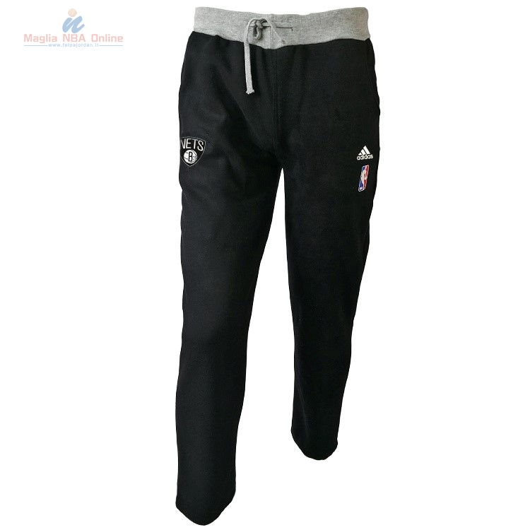 Acquista Giacca Pantaloni Basket Brooklyn Nets Nero