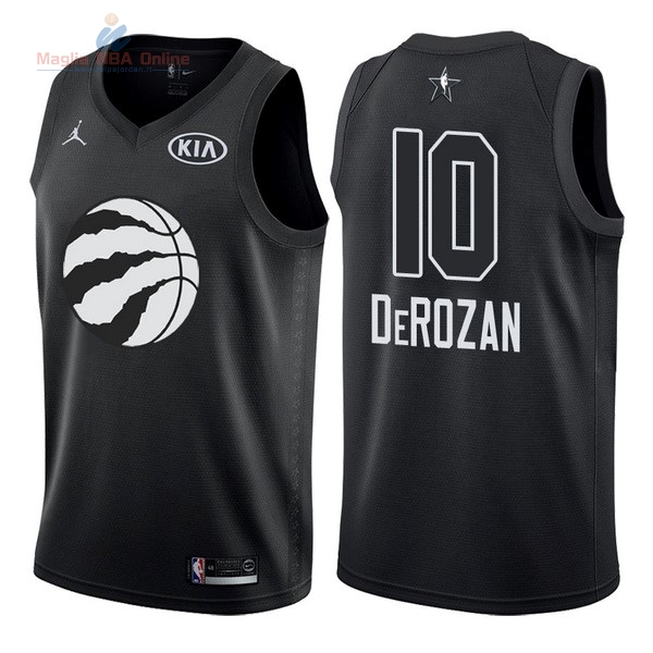 Acquista Maglia NBA 2018 All Star #10 DeMar DeRozan Nero