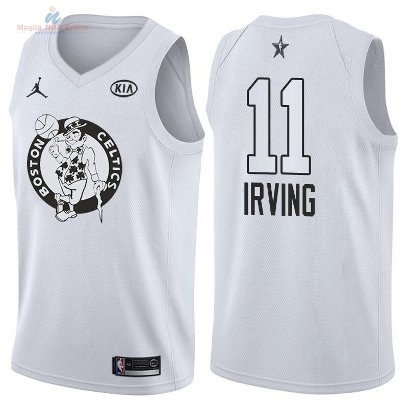 Acquista Maglia NBA 2018 All Star #11 Kyrie Irving Bianco