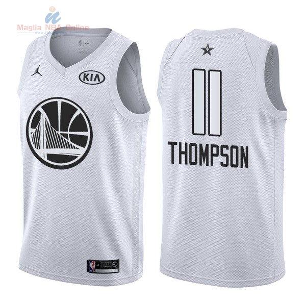 Acquista Maglia NBA 2018 All Star #11 klay Thompson Bianco