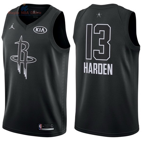 Acquista Maglia NBA 2018 All Star #13 James Harden Nero