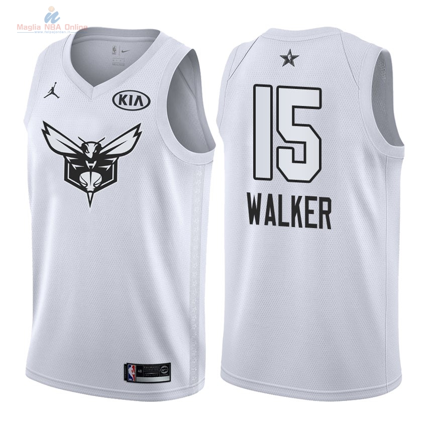 Acquista Maglia NBA 2018 All Star #15 Kemba Walk Bianco