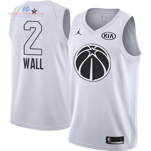 Acquista Maglia NBA 2018 All Star #2 John Wall Bianco