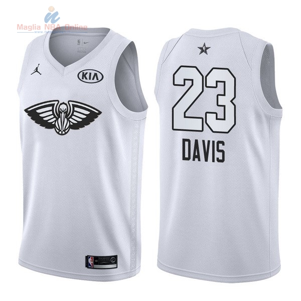 Acquista Maglia NBA 2018 All Star #23 Anthony Davis Bianco