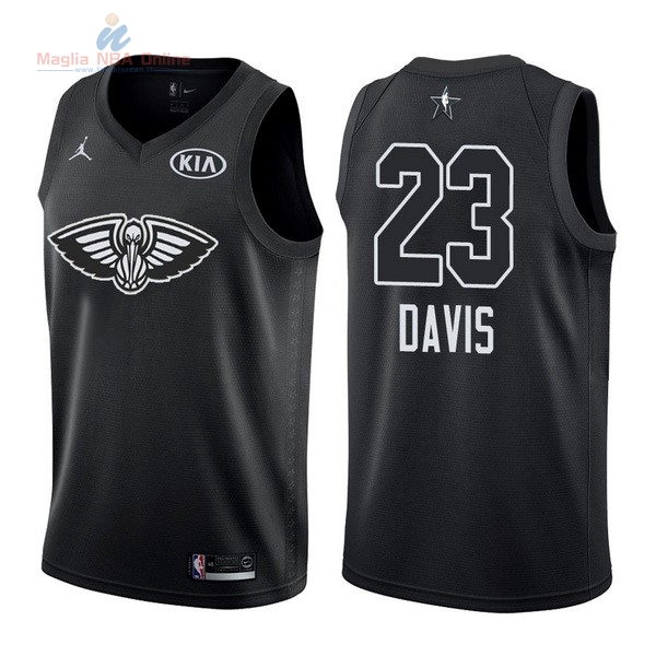 Acquista Maglia NBA 2018 All Star #23 Anthony Davis Nero