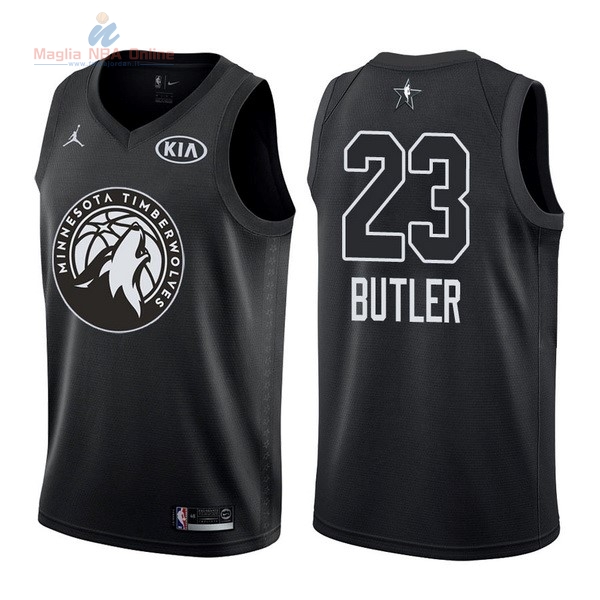 Acquista Maglia NBA 2018 All Star #23 Jimmy Butler Nero