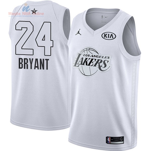 Acquista Maglia NBA 2018 All Star #24 Kobe Bryant Bianco