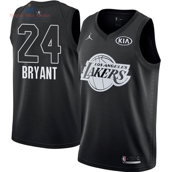 Acquista Maglia NBA 2018 All Star #24 Kobe Bryant Nero