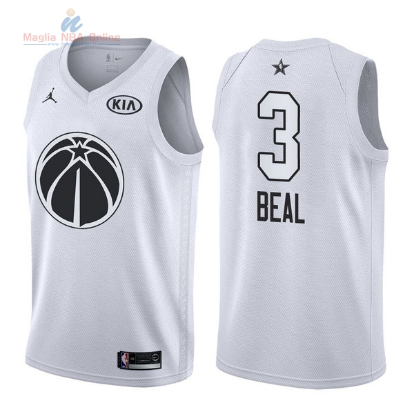 Acquista Maglia NBA 2018 All Star #3 Bradley Beal Bianco