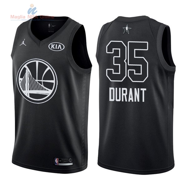 Acquista Maglia NBA 2018 All Star #35 Kevin Durant Nero