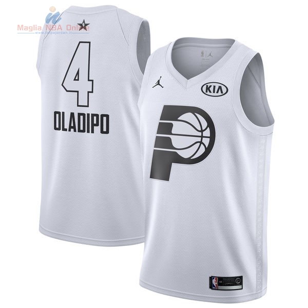 Acquista Maglia NBA 2018 All Star #4 Victor Oladipo Bianco