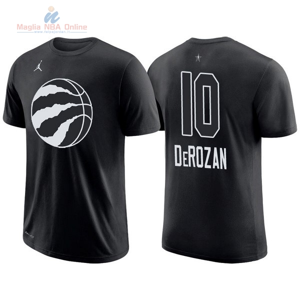 Acquista Maglia NBA 2018 All Star Manica Corta #10 DeMar DeRozan Nero