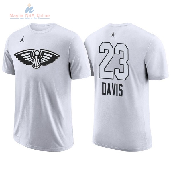 Acquista Maglia NBA 2018 All Star Manica Corta #23 Anthony Davis Bianco