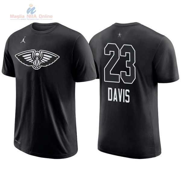 Acquista Maglia NBA 2018 All Star Manica Corta #23 Anthony Davis Nero