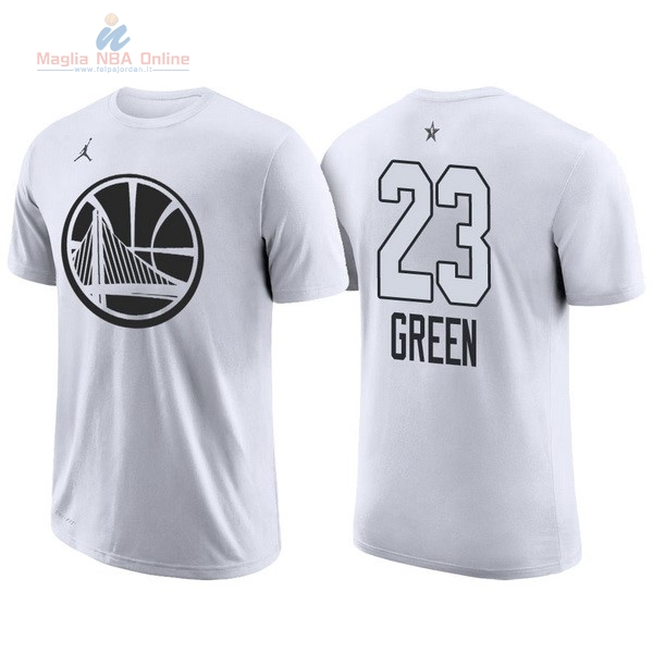 Acquista Maglia NBA 2018 All Star Manica Corta #23 Draymond Green Bianco