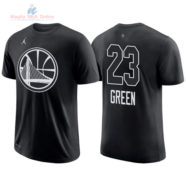 Acquista Maglia NBA 2018 All Star Manica Corta #23 Draymond Green Nero