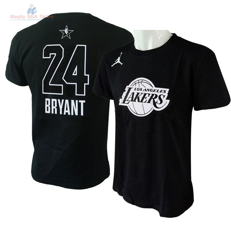 Acquista Maglia NBA 2018 All Star Manica Corta #24 Kobe Bryant Nero