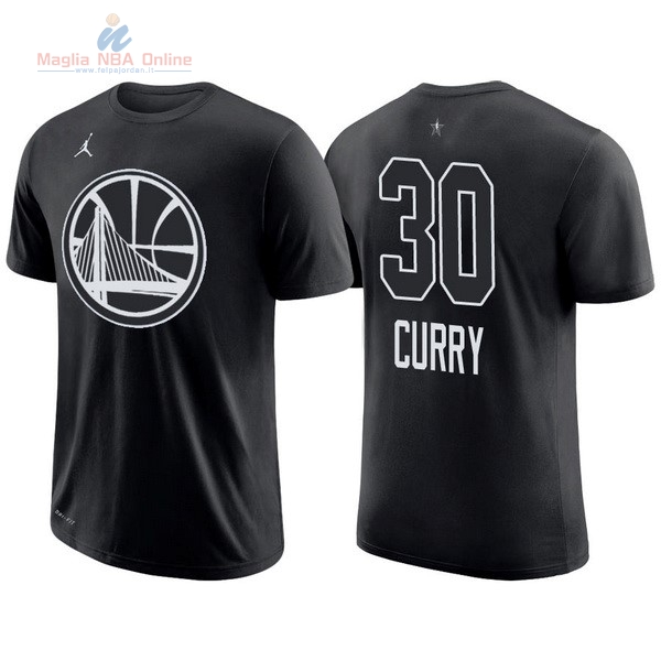 Acquista Maglia NBA 2018 All Star Manica Corta #30 Stephen Curry Nero