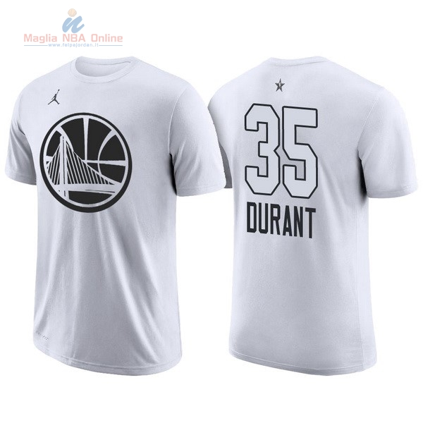 Acquista Maglia NBA 2018 All Star Manica Corta #35 Kevin Durant Bianco