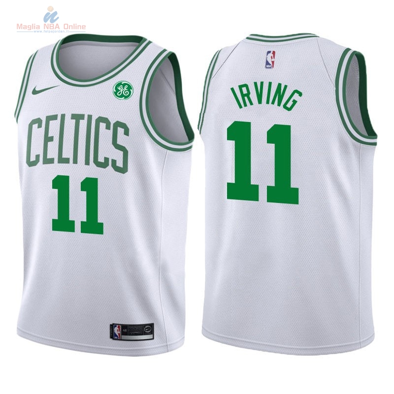 Acquista Maglia NBA Bambino Boston Celtics #11 Kyrie Irving Bianco