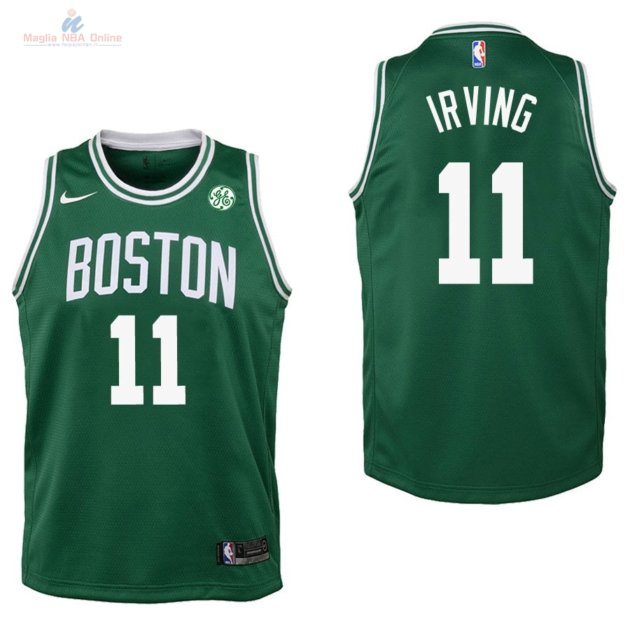 Acquista Maglia NBA Bambino Boston Celtics #11 Kyrie Irving Verde 2017-18