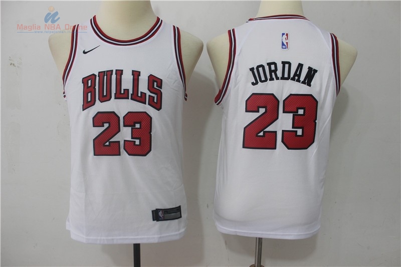 Acquista Maglia NBA Bambino Chicago Bulls #23 Michael Jordan Bianco Association 2017-18