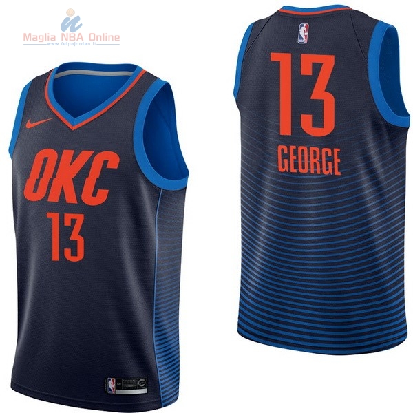 Acquista Maglia NBA Bambino Oklahoma City Thunder #13 Paul George Marino Statement 2017-18