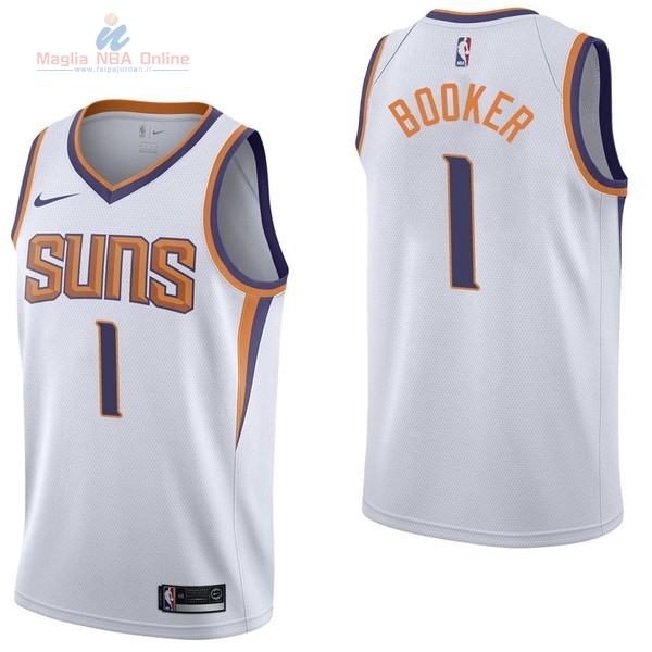 Acquista Maglia NBA Bambino Phoenix Suns #1 Devin Booker Bianco Association 2017-18