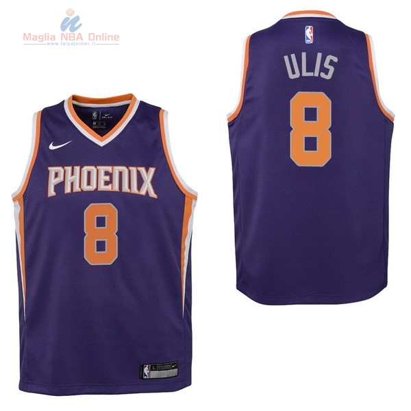 Acquista Maglia NBA Bambino Phoenix Suns #8 Tyler Ulis Porpora Icon 2017-18