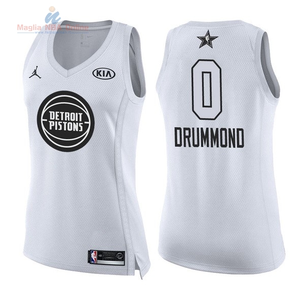 Acquista Maglia NBA Donna 2018 All Star #0 Andre Drummond Bianco