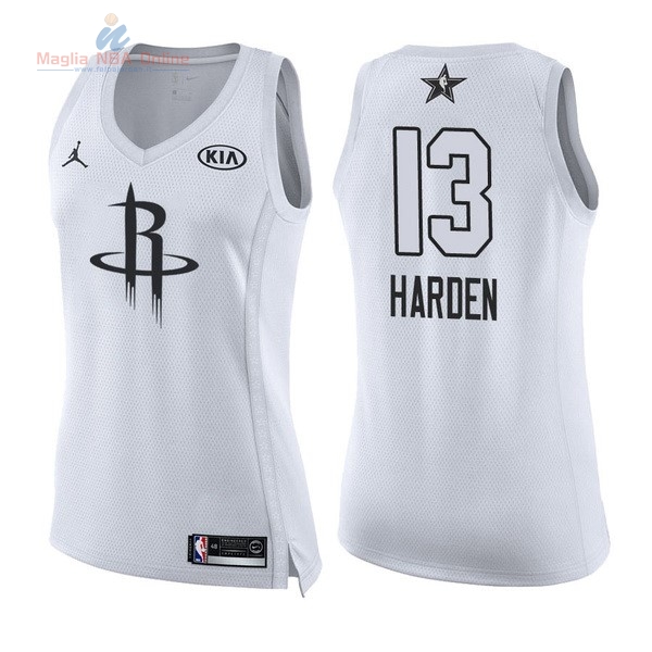 Acquista Maglia NBA Donna 2018 All Star #13 James Harden Bianco