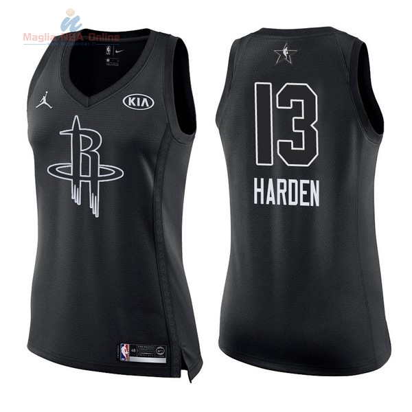 Acquista Maglia NBA Donna 2018 All Star #13 James Harden Nero