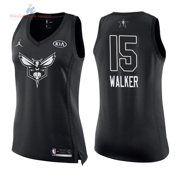 Acquista Maglia NBA Donna 2018 All Star #15 Kemba Walker Nero