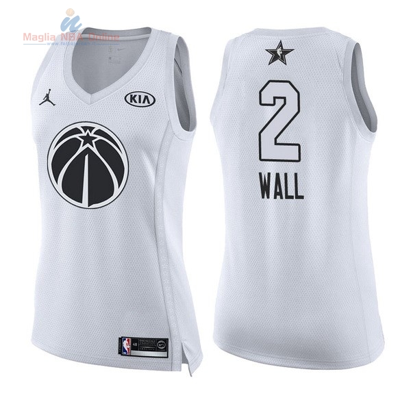 Acquista Maglia NBA Donna 2018 All Star #2 John Wall Bianco