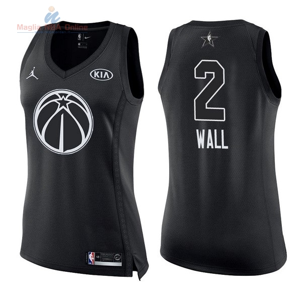 Acquista Maglia NBA Donna 2018 All Star #2 John Wall Nero