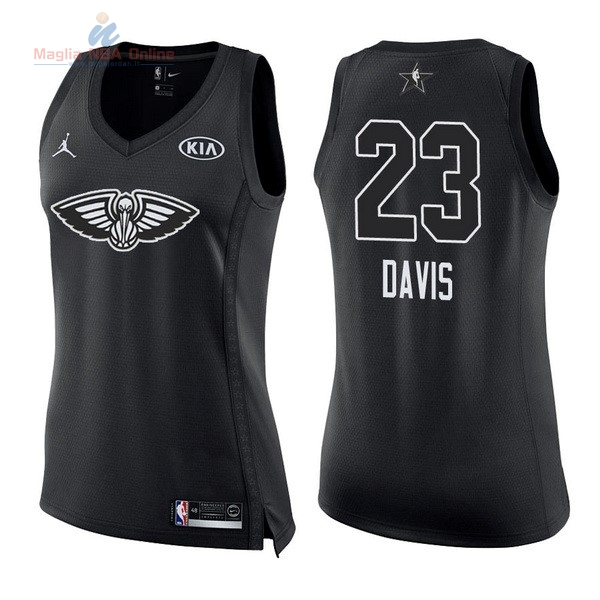 Acquista Maglia NBA Donna 2018 All Star #23 Anthony Davis Nero