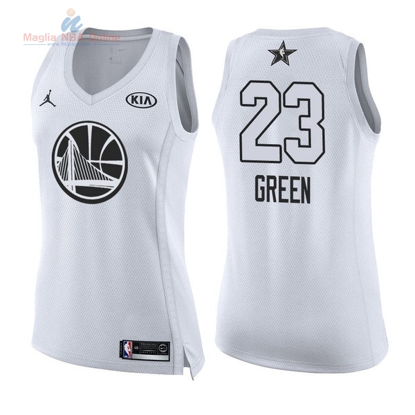 Acquista Maglia NBA Donna 2018 All Star #23 Draymond Green Bianco