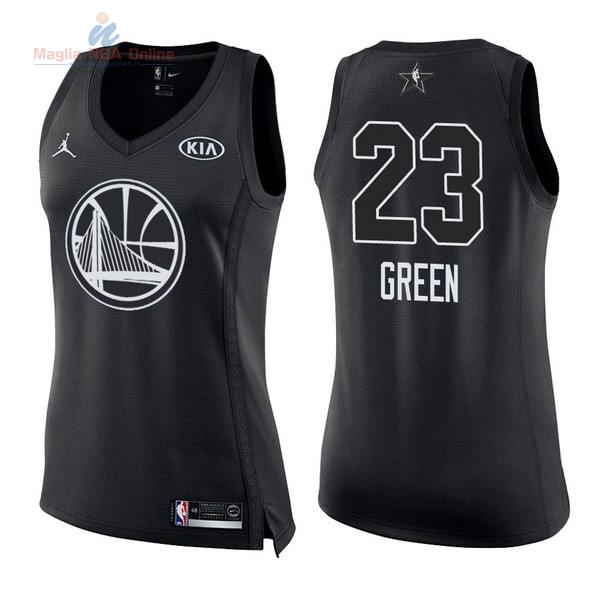 Acquista Maglia NBA Donna 2018 All Star #23 Draymond Green Nero