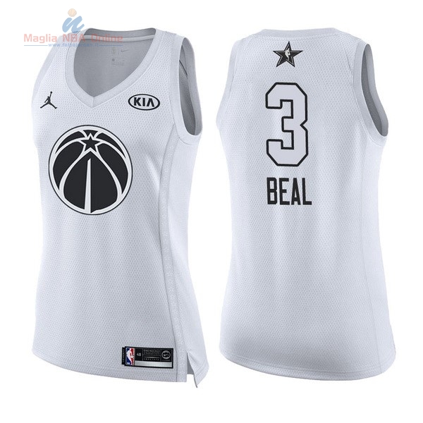 Acquista Maglia NBA Donna 2018 All Star #3 Bradley Beal Bianco