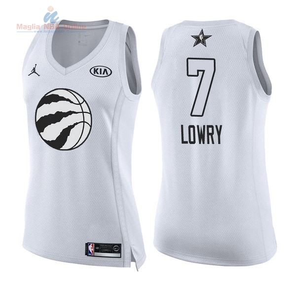 Acquista Maglia NBA Donna 2018 All Star #7 Kyle Lowry Bianco