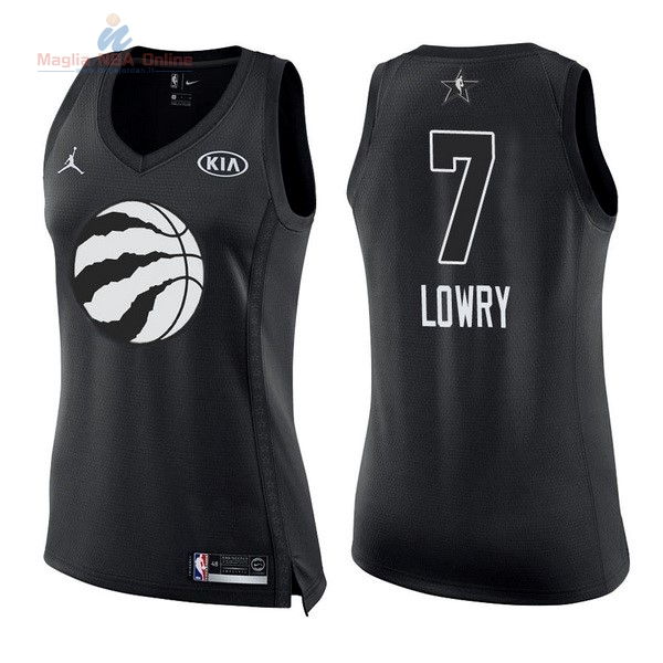 Acquista Maglia NBA Donna 2018 All Star #7 Kyle Lowry Nero