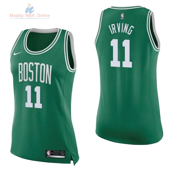 Acquista Maglia NBA Donna Boston Celtics #11 Kyrie Irving Verde Icon