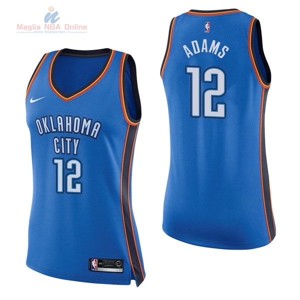 Acquista Maglia NBA Donna Oklahoma City Thunder #12 Steven Adams Blu Icon