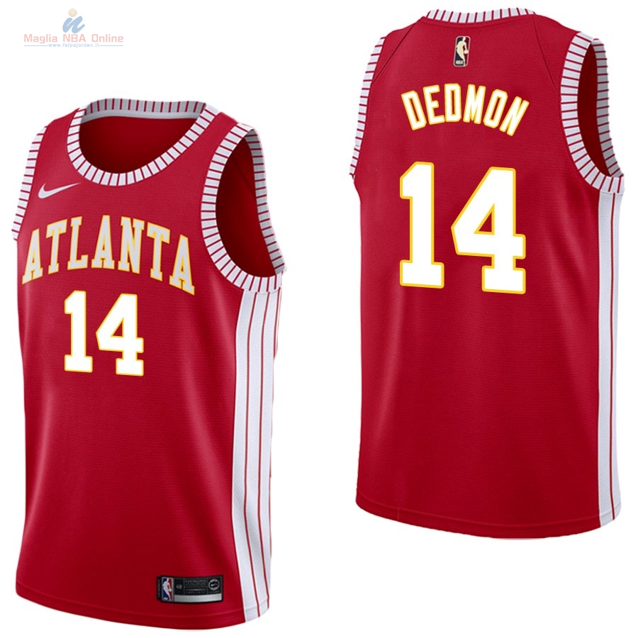 Acquista Maglia NBA Nike Atlanta Hawks #14 Dewayne Dedmon Retro Rosso